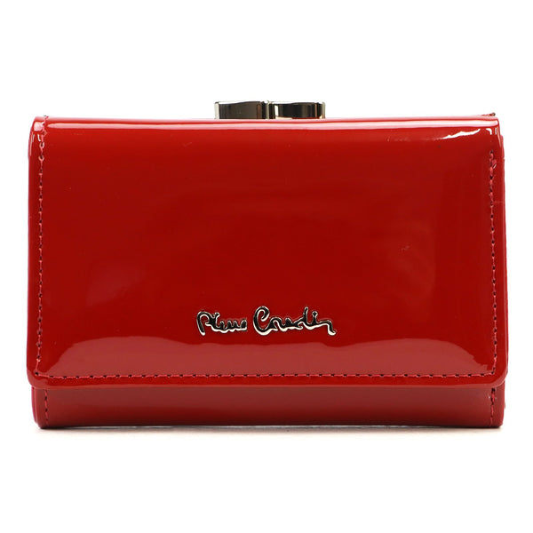 Pierre Cardin 07 SHINY 117 raudona piniginė czerwony