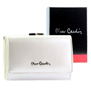 Pierre Cardin 07 SHINY 117 smėlio spalvos piniginė beż