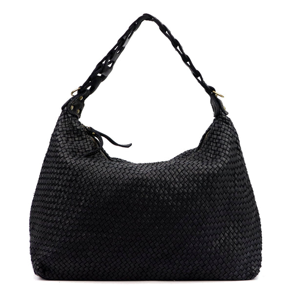 VS 081 juoda natūralios odos rankinė czarny