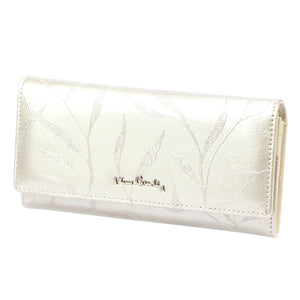 Pierre Cardin 02 LEAF 100 kreminė natūralios odos piniginė cream