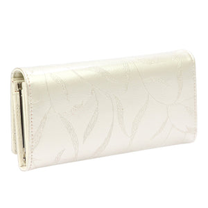 Pierre Cardin 02 LEAF 100 kreminė natūralios odos piniginė cream