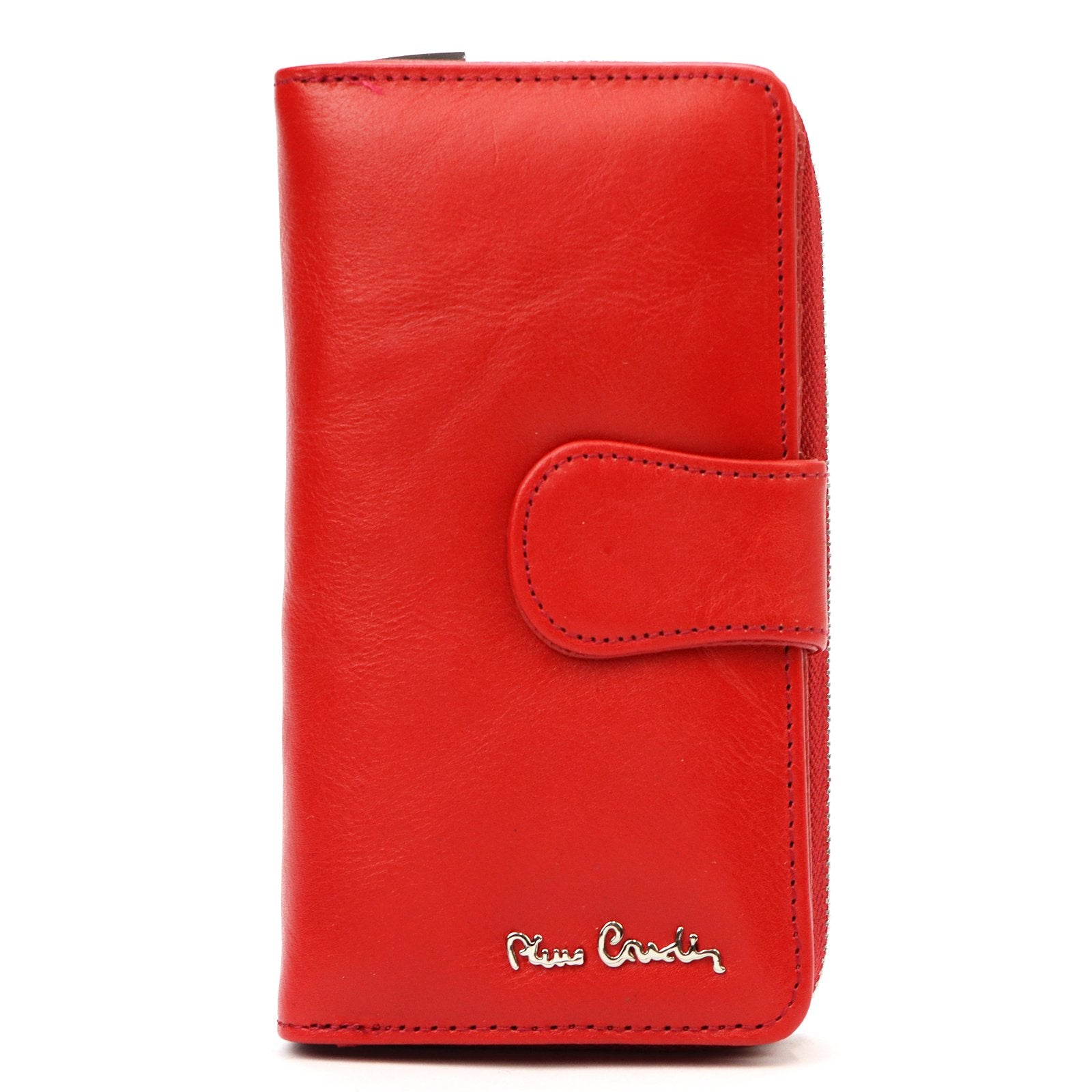 Pierre Cardin 06 ITALY 116 raudona piniginė czerwony