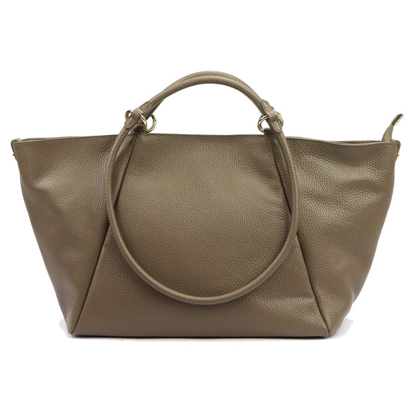 Luka 26-180 DOLLARO tamsiai taupe odinė rankinė taupe scuro