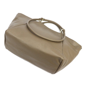 Luka 26-180 DOLLARO tamsiai taupe odinė rankinė taupe scuro