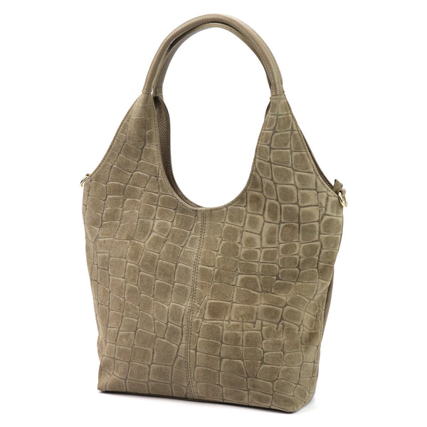 Luka 26-013 CROCO fango natūralios odos rankinė fango