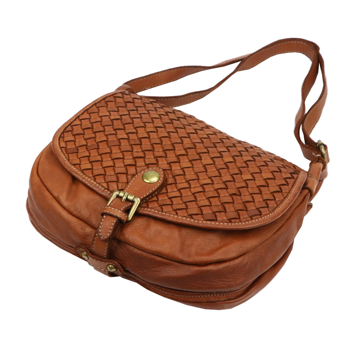 VS 102-387 natūralios odos rankinė, kupranugario ruda couio (camel-brąz)