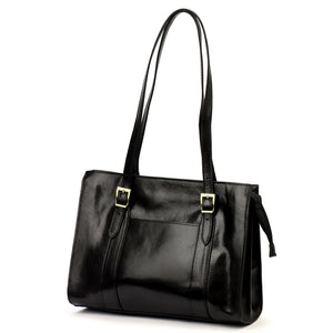 Florence 54 juoda odinė rankinė czarny