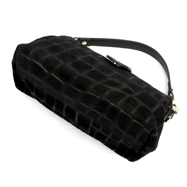 Luka 26-156 CROCO juoda odinė rankinė czarny