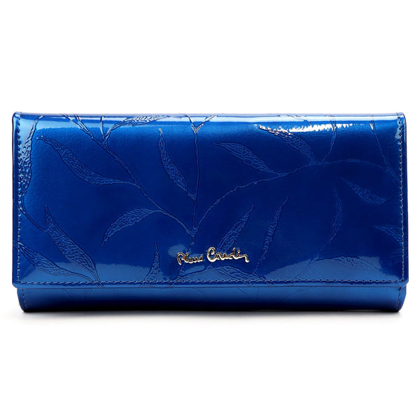 Pierre Cardin 02 LEAF 122 mėlyna piniginė niebieski