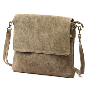 Luka 24-090 D taupe natūralios odos rankinė taupe