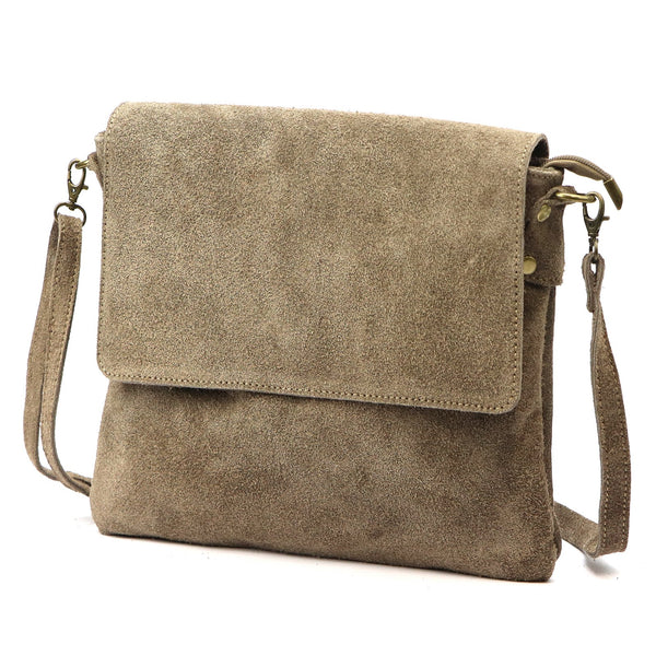 Luka 24-090 D taupe natūralios odos rankinė taupe