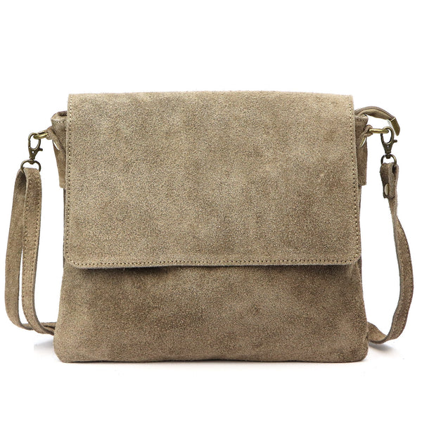 Luka 24-090 D taupe natūralios odos rankinė taupe