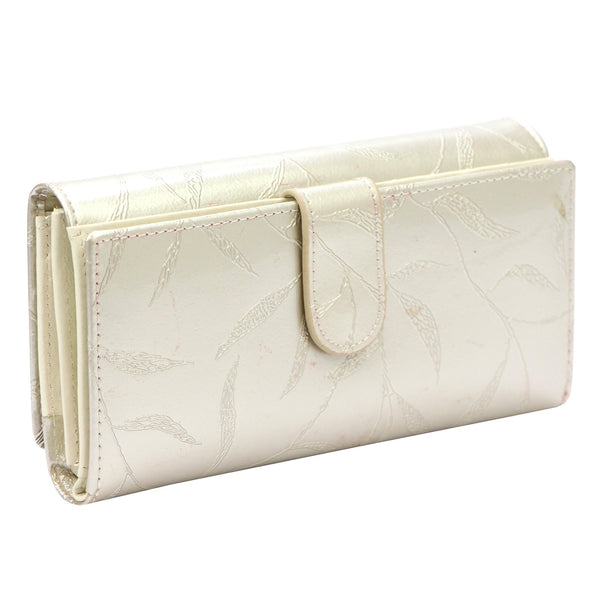 Pierre Cardin 02 LEAF 122 kreminė piniginė cream
