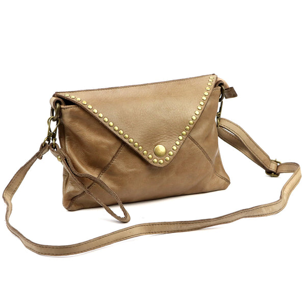 VS 050 taupe natūralios odos rankinė taupe