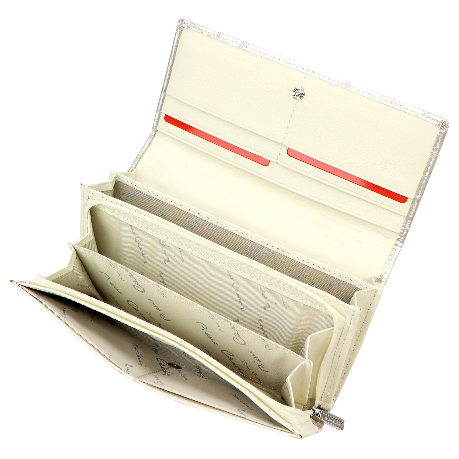 Pierre Cardin 02 LEAF 122 kreminė piniginė cream