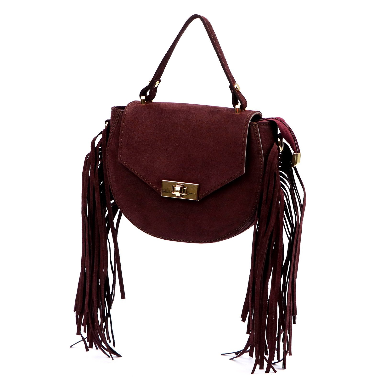 Luka 25-065 bordo natūralios odos rankinė bordo
