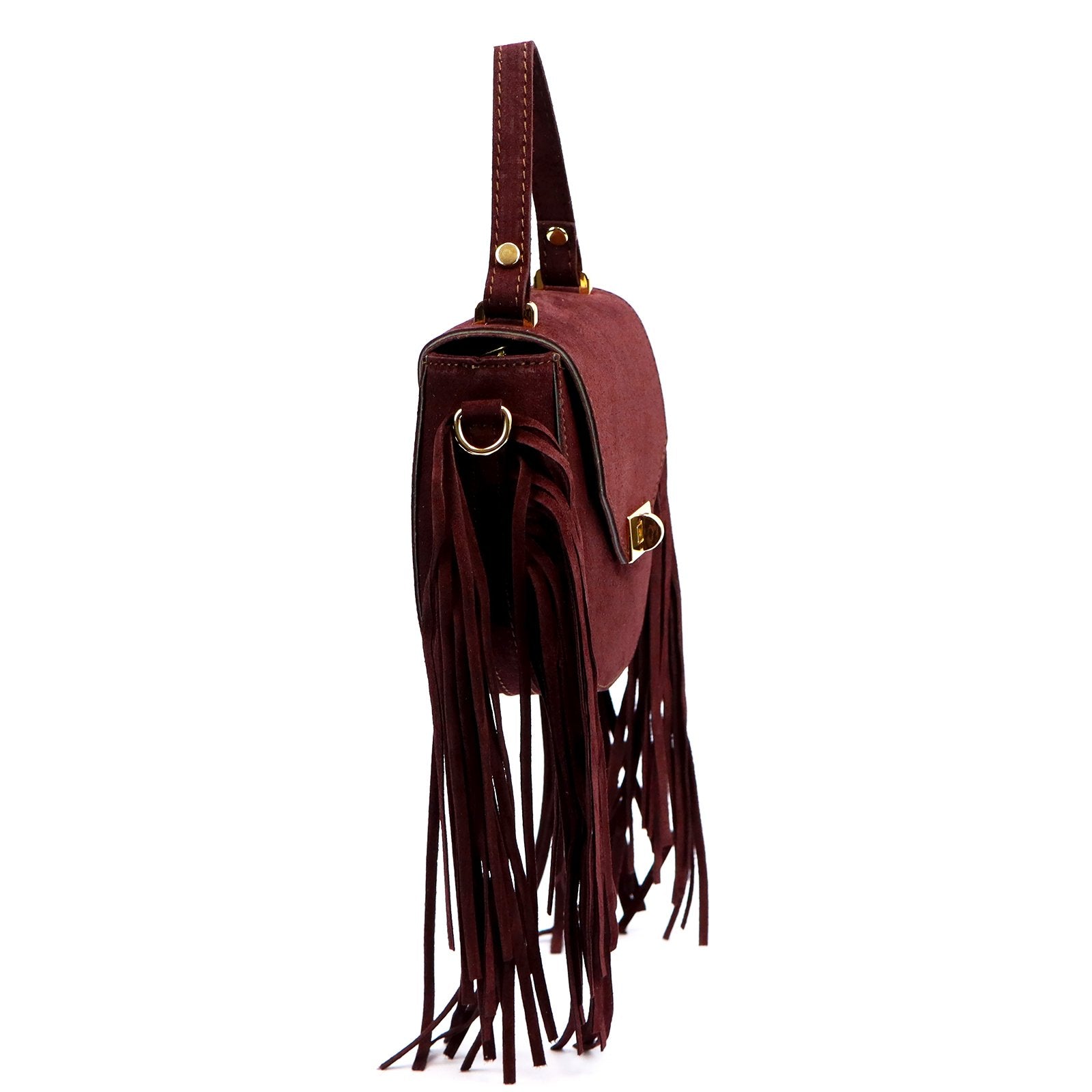 Luka 25-065 bordo natūralios odos rankinė bordo