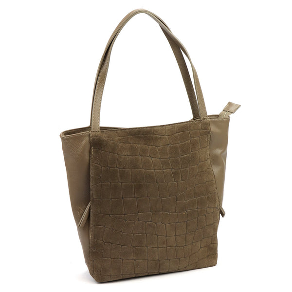Luka 26-162 CROCO fango natūralios odos rankinė fango