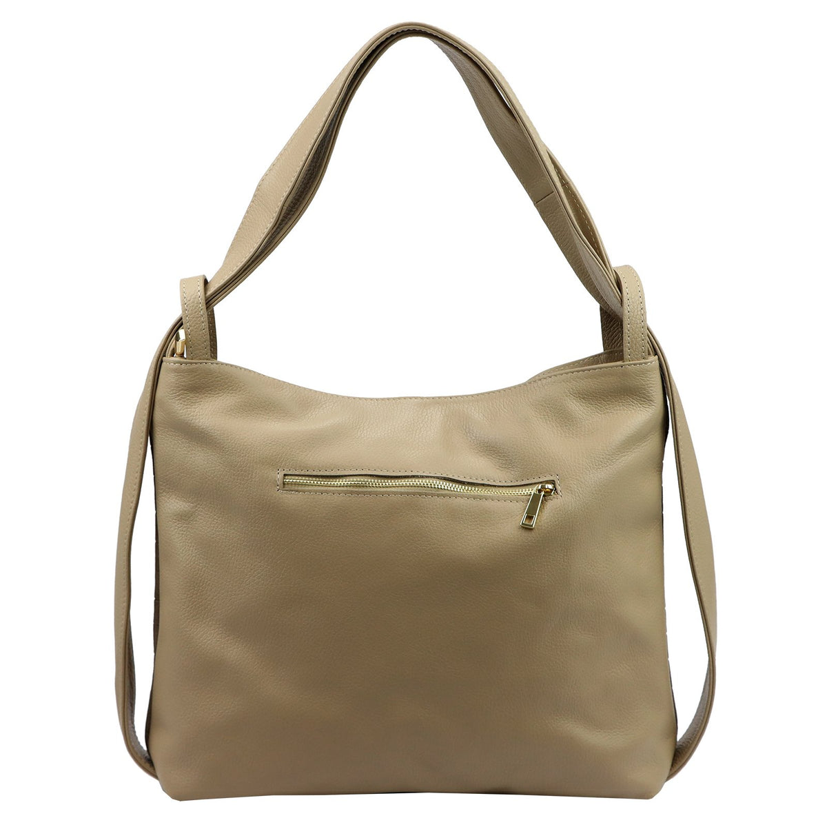 Luka 26-019 pilkai ruda odinė rankinė taupe