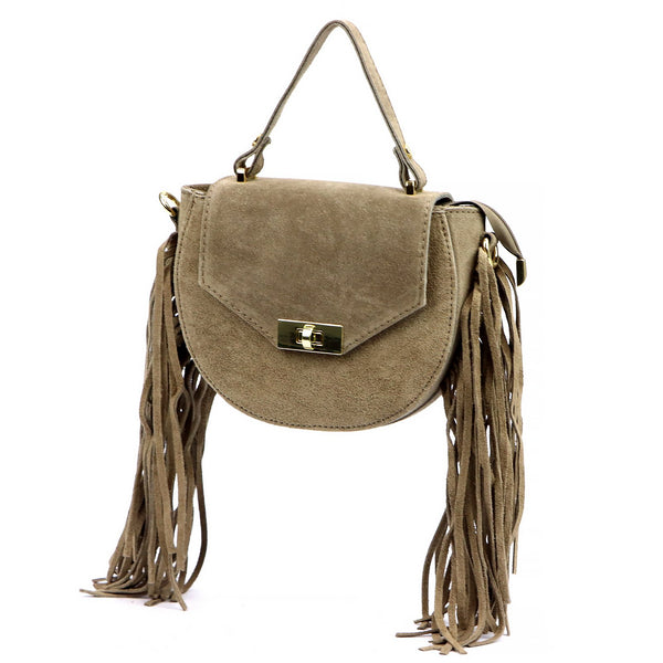 Luka 25-065 taupe odinė rankinė taupe