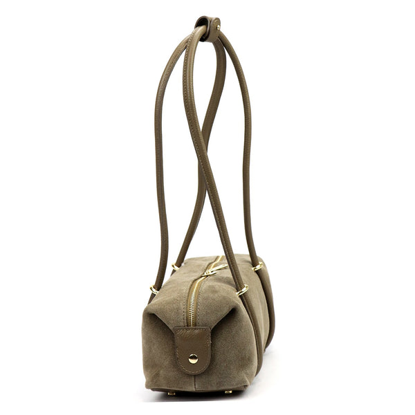 Luka 26-140 taupe natūralios odos rankinė taupe