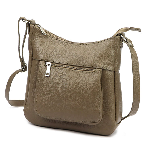 Luka 26-182 DOLLARO tamsios taupe spalvos odinė rankinė taupe scuro