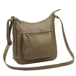 Luka 26-182 DOLLARO tamsios taupe spalvos odinė rankinė taupe scuro