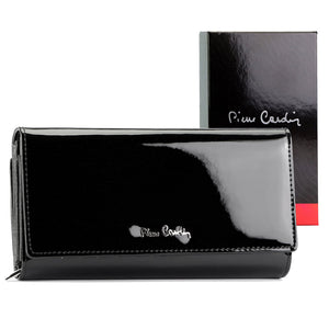 Pierre Cardin 07 SHINY 121 juoda piniginė czarny