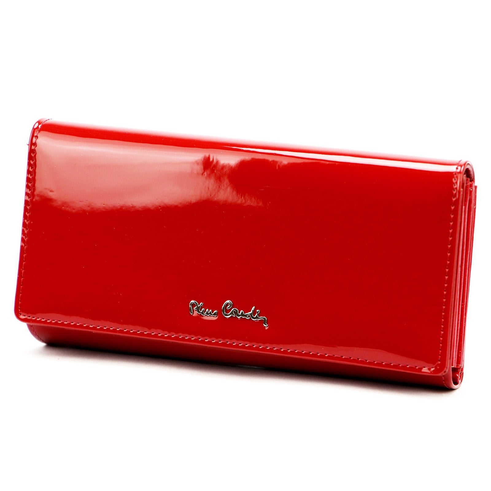 Pierre Cardin 07 SHINY 121 raudona piniginė czerwony