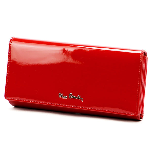Pierre Cardin 07 SHINY 121 raudona piniginė czerwony