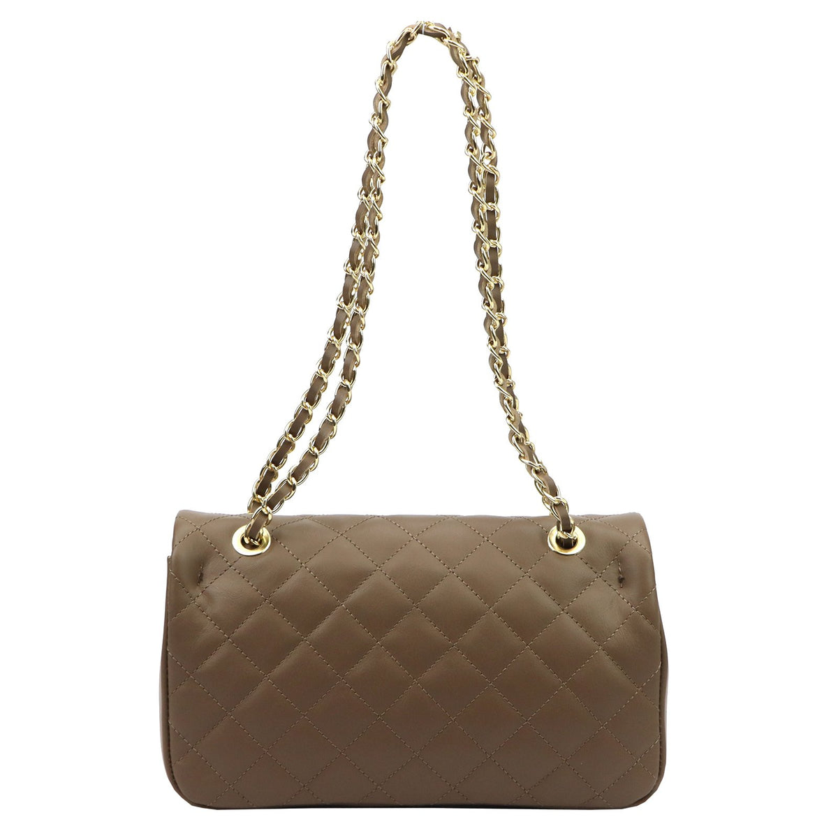 Camilla PREMIUM 10.018 MIDI SAVAGE tamsi taupe odinė rankinė taupe scuro