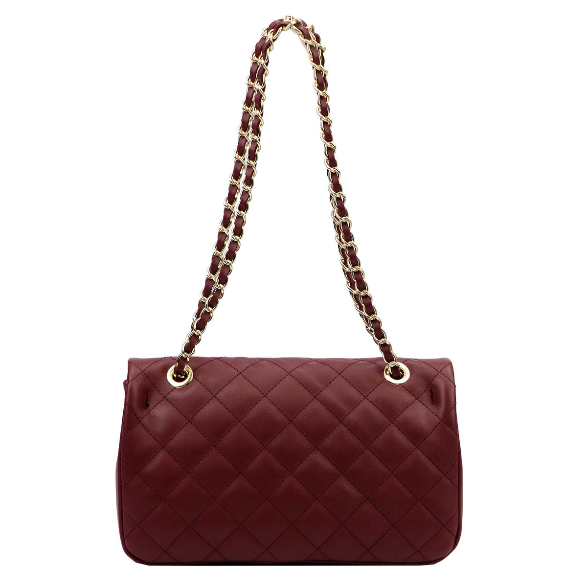 Camilla PREMIUM 10.018 MIDI SAVAGE bordo natūralios odos rankinė bordo