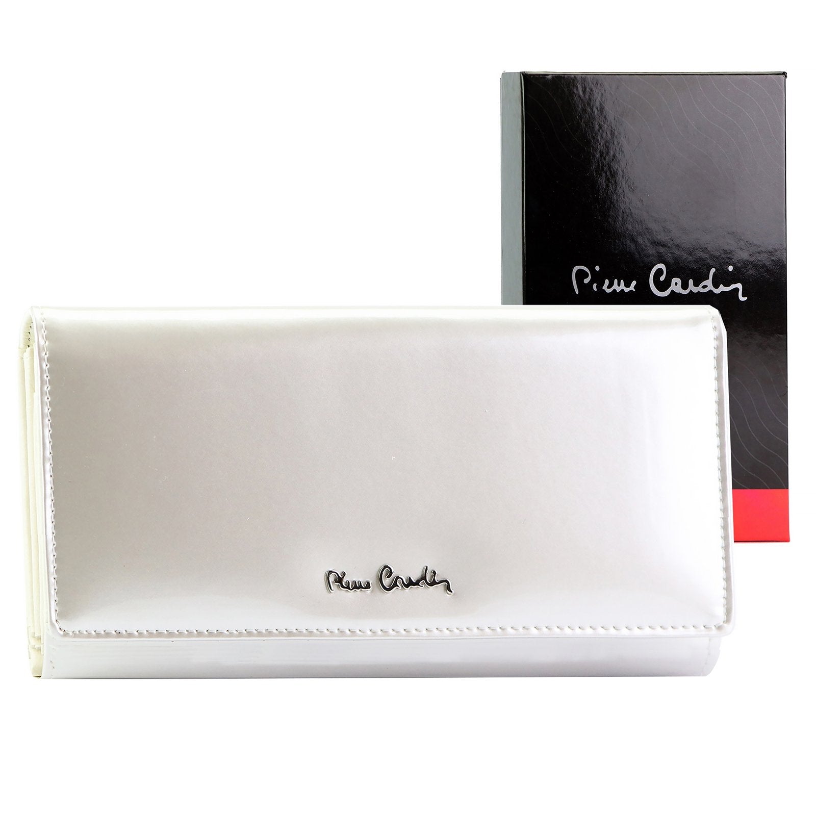 Pierre Cardin 07 SHINY 121 smėlio spalvos piniginė beż