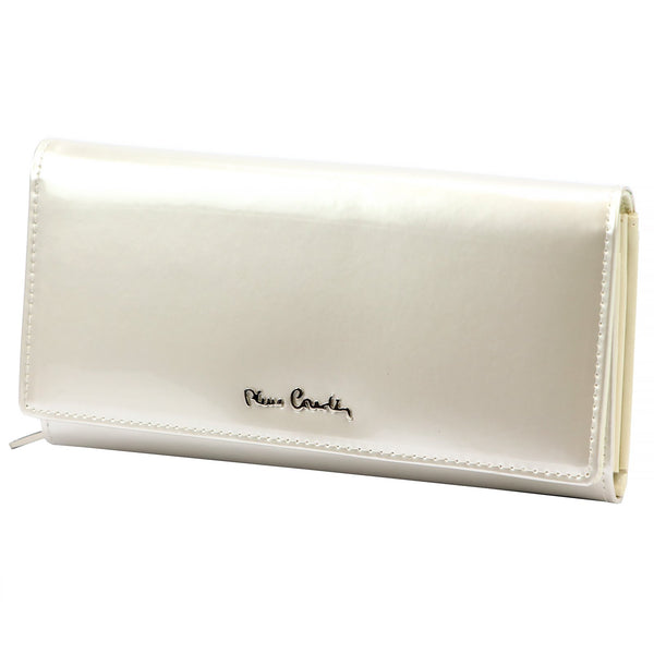 Pierre Cardin 07 SHINY 121 smėlio spalvos piniginė beż