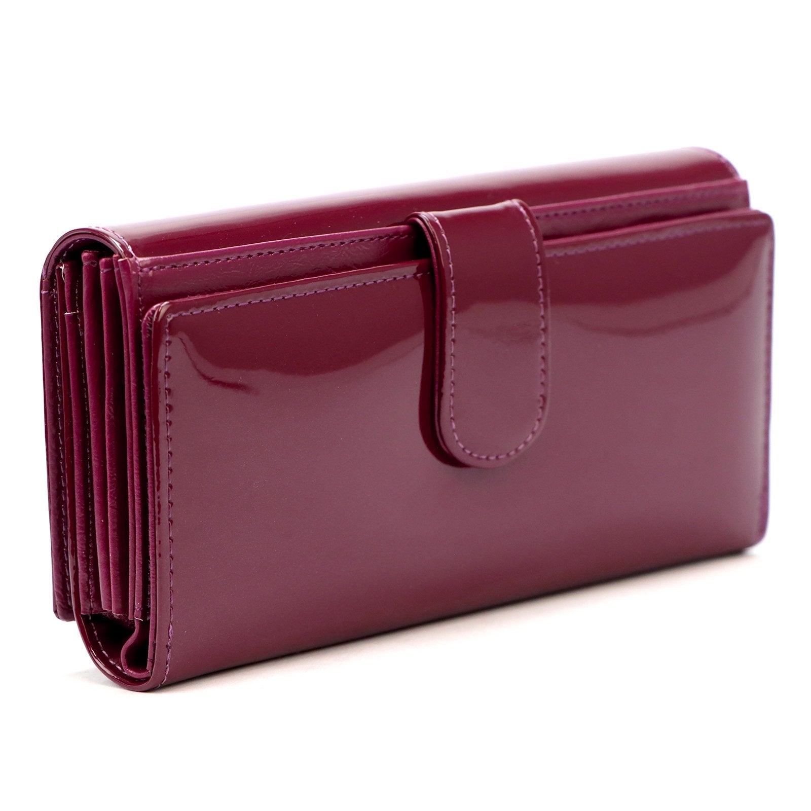 Pierre Cardin 07 SHINY 121 violetinė piniginė fioletowy