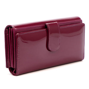 Pierre Cardin 07 SHINY 121 violetinė piniginė fioletowy