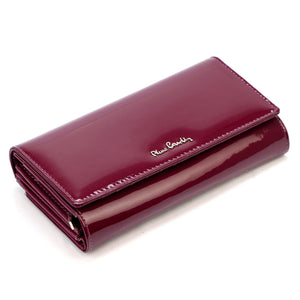 Pierre Cardin 07 SHINY 121 violetinė piniginė fioletowy