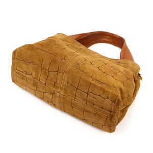 Luka 24-058 CROCO camel-2 natūralios odos rankinė camel-2