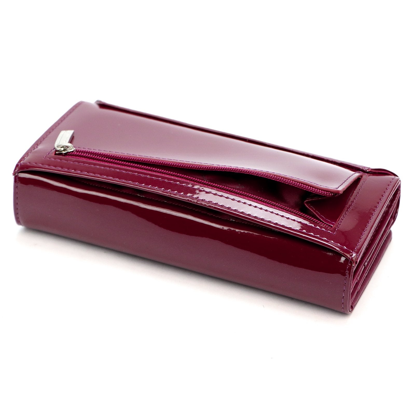 Pierre Cardin 07 SHINY 102 violetinė piniginė fioletowy