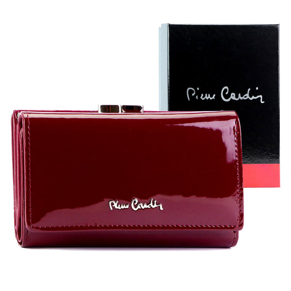 Pierre Cardin 07 SHINY 108 violetinė piniginė fioletowy