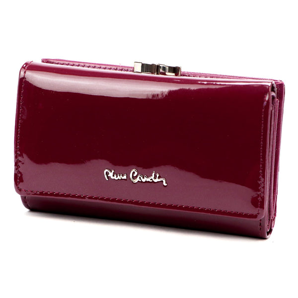 Pierre Cardin 07 SHINY 108 violetinė piniginė fioletowy