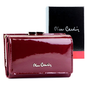 Pierre Cardin 07 SHINY 117 violetinė piniginė fioletowy