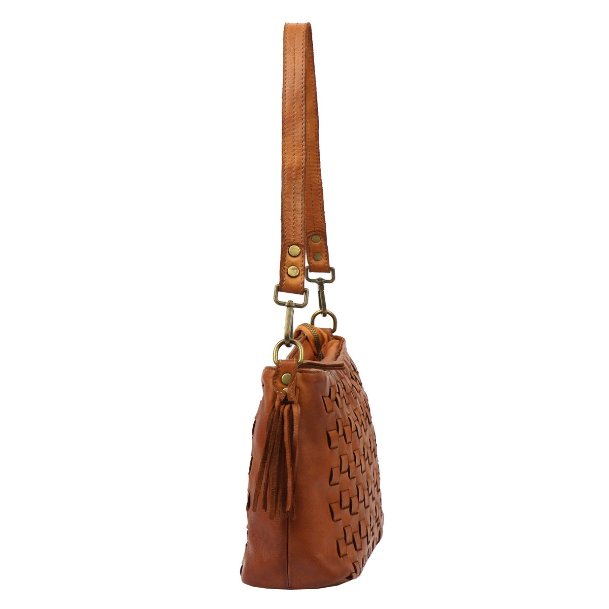 VS 040 natūralios odos rankinė, kupranugario ruda couio (camel-brąz)
