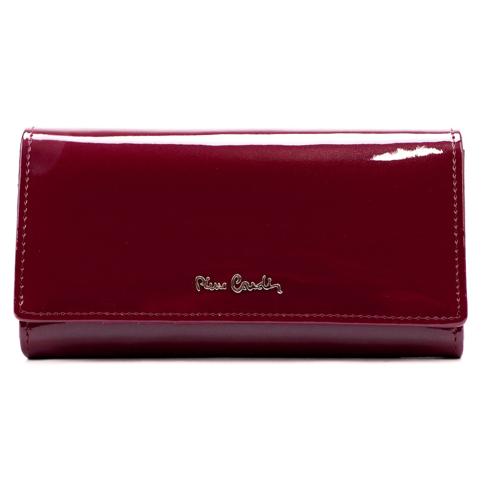 Pierre Cardin 07 SHINY 100 violetinė piniginė fioletowy