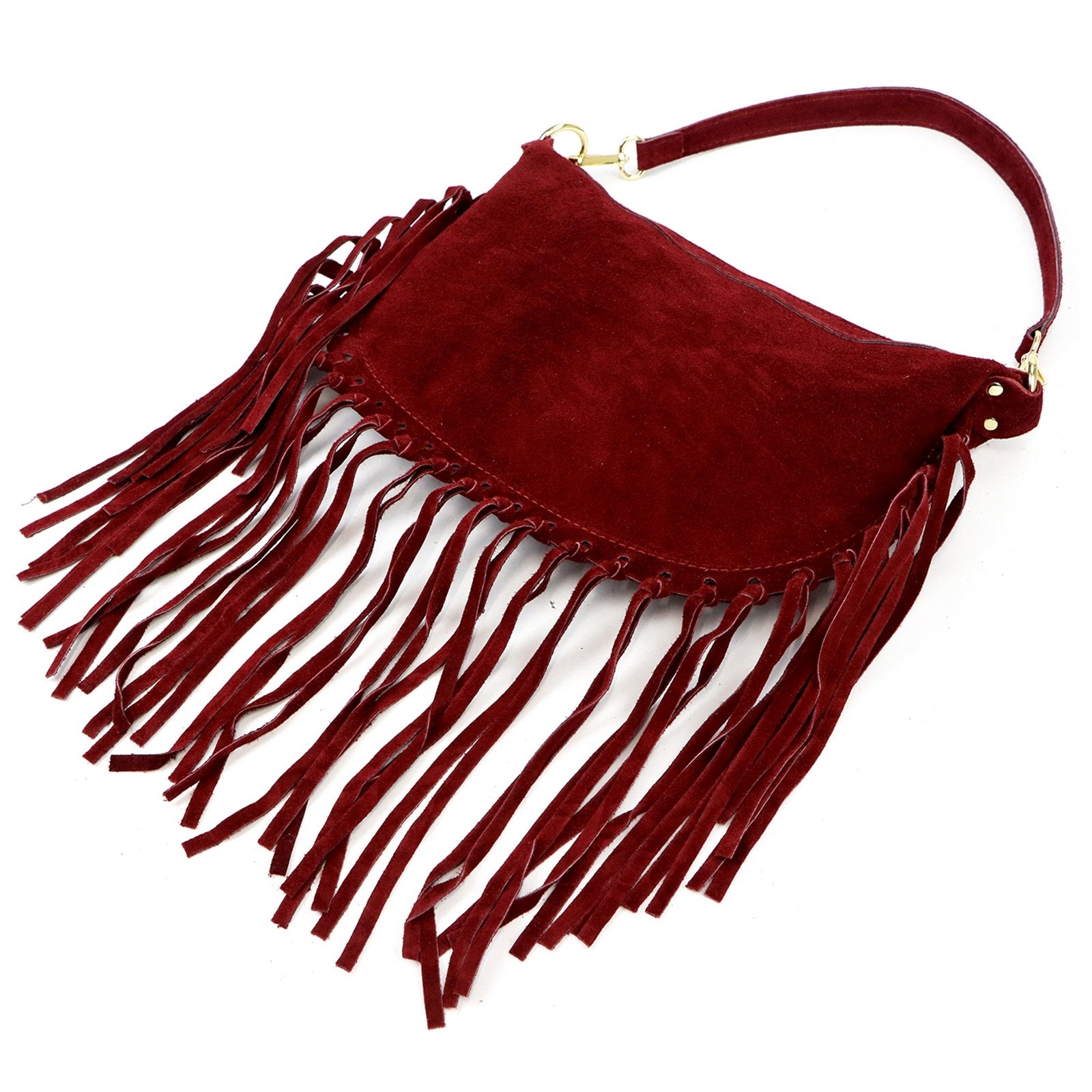 Luka 25-015 bordo spalvos natūralios odos rankinė bordo