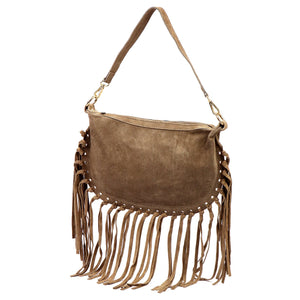 Luka 25-015 taupe natūralios odos rankinė taupe