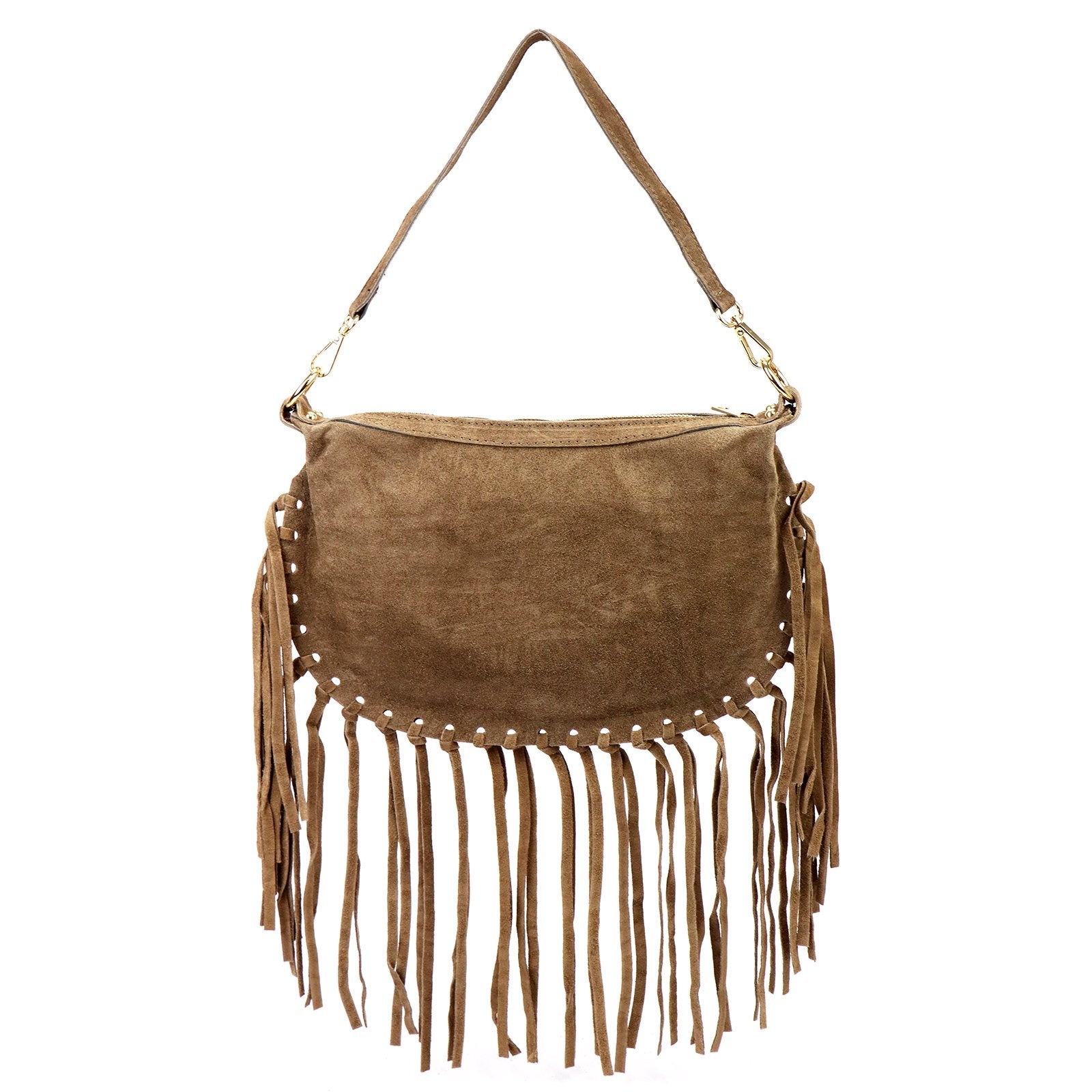 Luka 25-015 taupe natūralios odos rankinė taupe