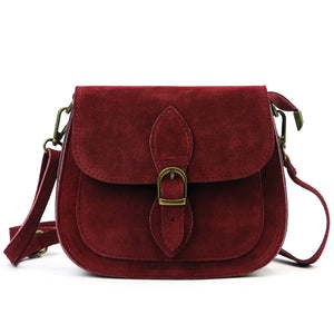 Luka 25-020 bordo natūralios odos rankinė bordo