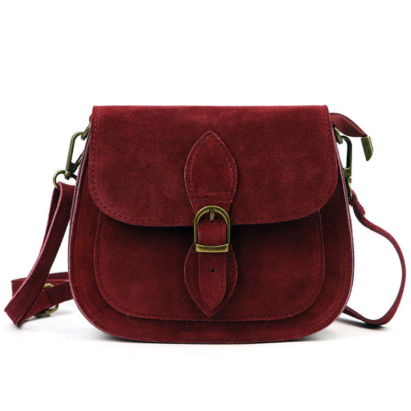 Luka 25-020 bordo natūralios odos rankinė bordo