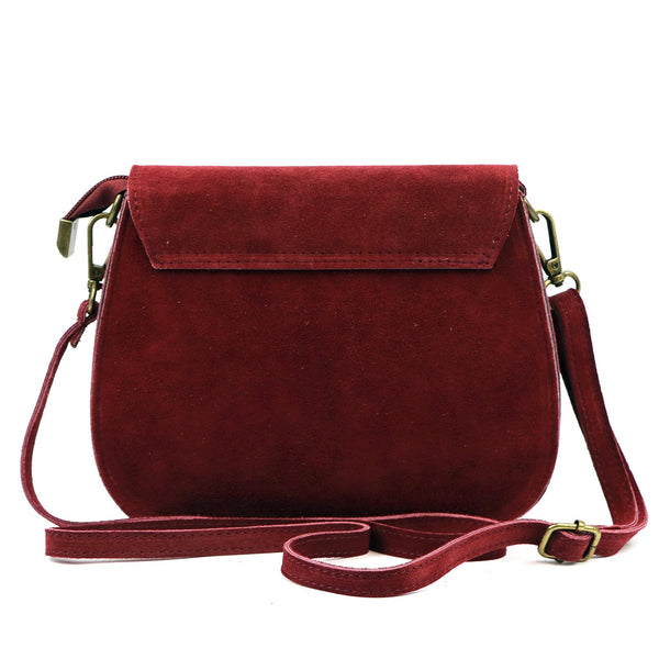 Luka 25-020 bordo natūralios odos rankinė bordo